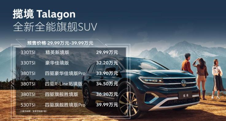 29.99万起 大众中国最大SUV开始预售