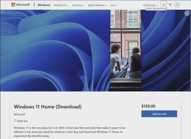 Windows 11直接授权购买通道开放 专业版售价200美元