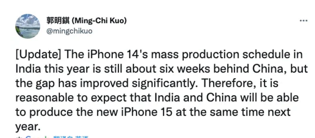 苹果给国人安排上印度产的iPhone 14？实际生产弱爆