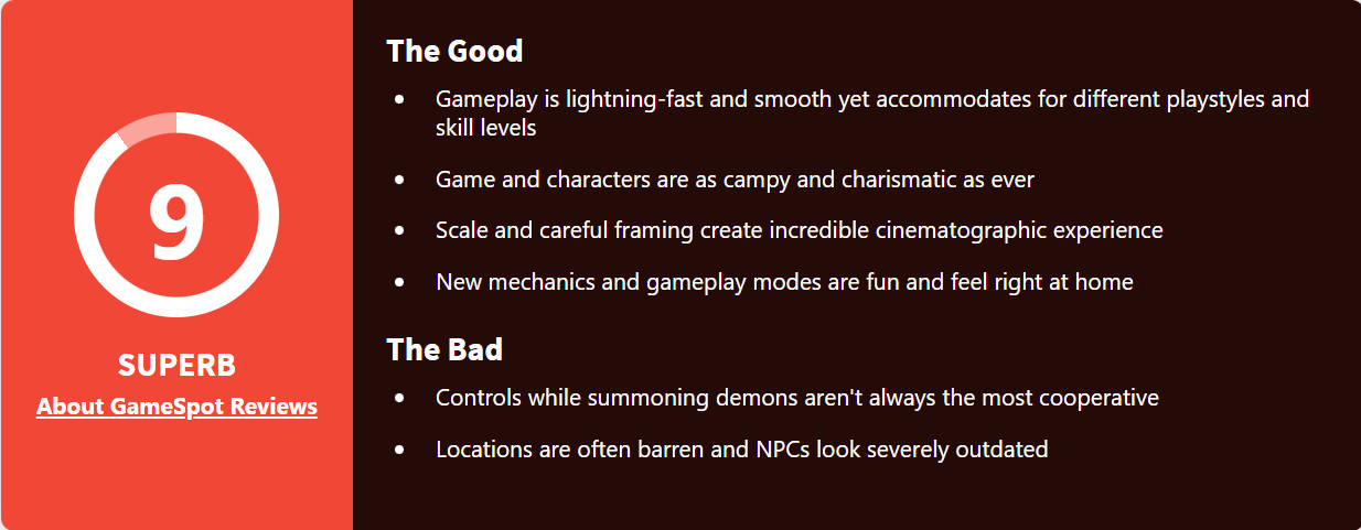 《猎天使魔女3》首批媒体评分出炉 GameSpot 9分