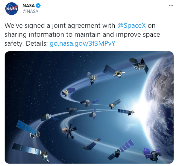 马斯克星链卫星太多频惹祸 NASA与其签下安全协议